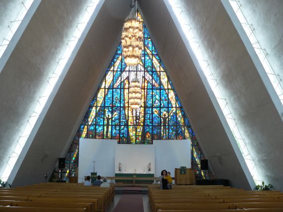 Arctic church interior, Tromso
