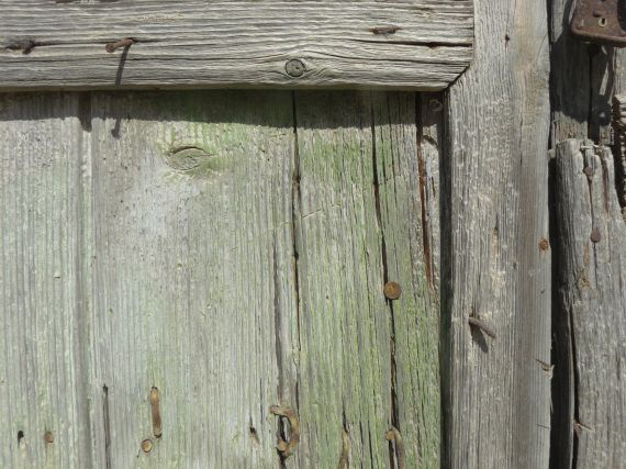 Traditional wooden door, detail