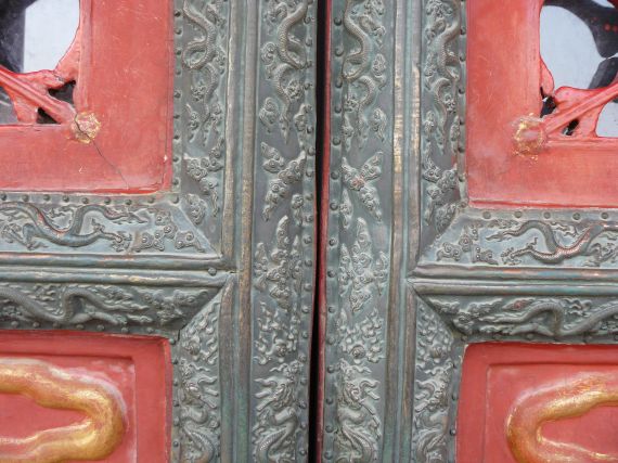 Door detail, forbidden city, Beijing