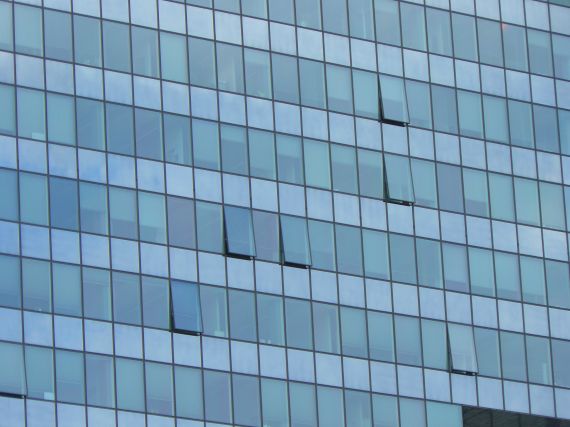 Glass facade