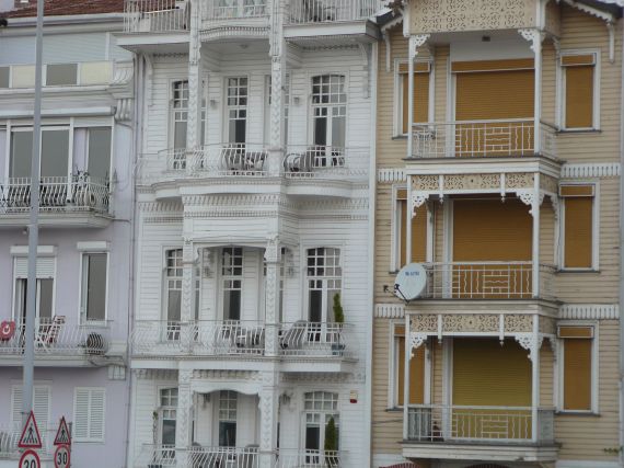 Wooden house facade