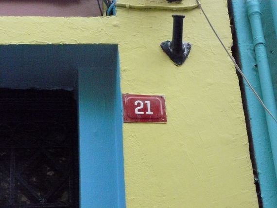 Street number house plate