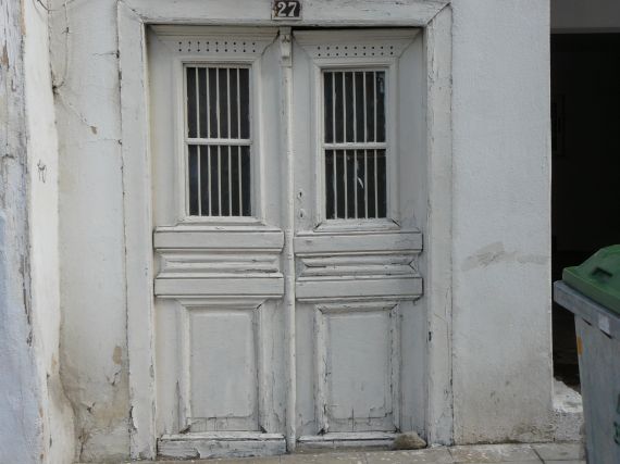 Old wooden door