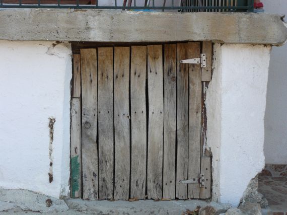 Old wooden door