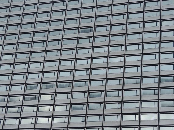 Glass facade